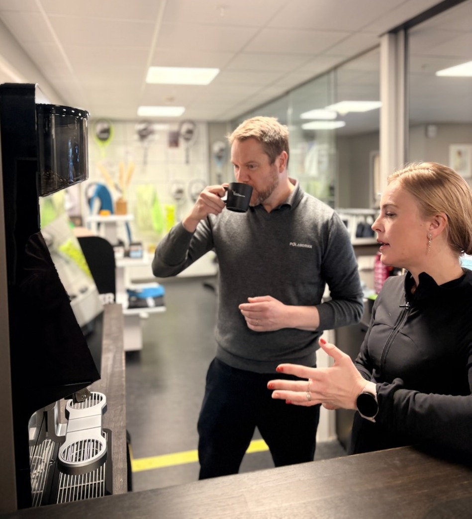 Kaffemaskin hos Bergen Racketsenter As